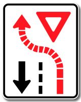 Cédez le passage à la circulation venant en sens inverse