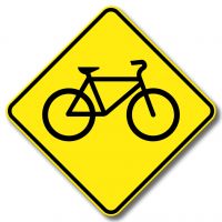 Passage pour bicyclette ou présence de cyclistes 