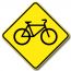 Passage pour bicyclette ou présence de cyclistes 