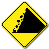 Risque de chutes de pierres