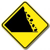 Risque de chutes de pierres