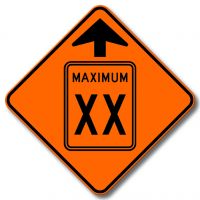 Signal avancé de limite de vitesse Signal avancé de limite de vitesse