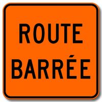 Endroit temporairement fermé à la circulation