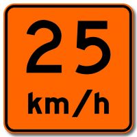 Vitesse recommandée(25)