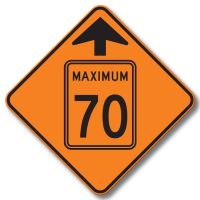 Signal avancé de limite de vitesse (70) Signal avancé de limite de vitesse (70)