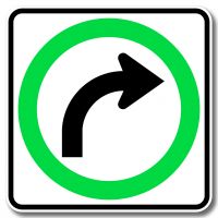 Obligation de tourner à droite