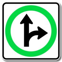 Obligation de tourner à droite