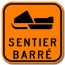 Sentier de motoneige barré