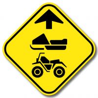 Signal avancé de chaussée désignée