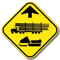 Signal avancé de chaussée désignée