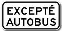 Obligation ou interdiction exception autobus