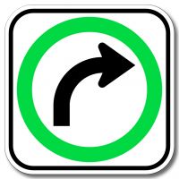 Obligation de tourner à droite