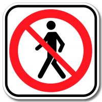 Accès interdit aux piétons