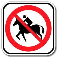 Accès interdit aux cavaliers