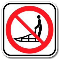 Accès interdit aux traîneaux à chiens