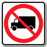 Accès interdit aux camions