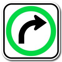 Obligation de tourner à droite