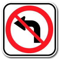 Interdiction de tourner à gauche 