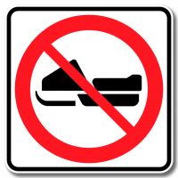Accès interdit aux motoneiges