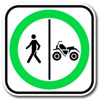 Trajets obligatoires séparés pour piétons et VTT