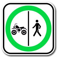 Trajets obligatoires séparés pour VTT et piétons