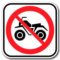 Accès interdit aux véhicules tout terrain