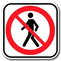 Accès interdit aux piétons 