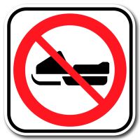 Accès interdit aux motoneiges