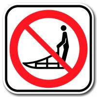 Accès interdit aux traîneaux à chiens