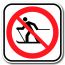 Accès interdit aux skieurs de fond
