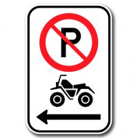 Stationnement interdit aux véhicules tout terrain