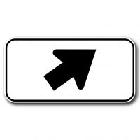 Direction à suivre oblique '' À droite''