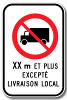 Accès interdit aux camions
