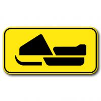 Panonceau danger motoneige