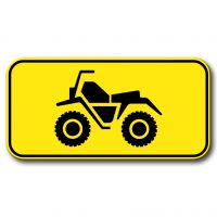 Panonceau danger véhicule tout terrain