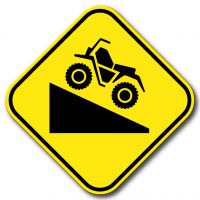 Pente raide pour véhicules tout terrain