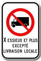 Accès interdit aux camions