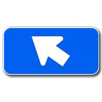 Flèche oblique gauche