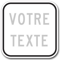 Panneau spécial personnalisé 300 x 300 mm - EXCLUSIF AUX CLUBS QUADS DU QUÉBEC 