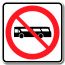 Accès interdit aux autobus urbain