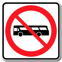 Accès interdit aux autobus urbain