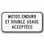 Moto enduro et double usage acceptées