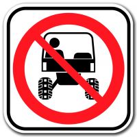 Accès interdit pour véhicule côte à côte