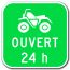 Sentiers ouverts 24 heures