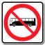 Accès interdit aux autobus urbain