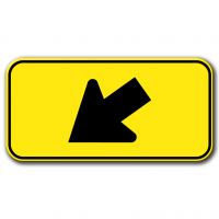 Direction à suivre oblique ''À gauche'' 