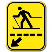 Passage pour skieurs de fond