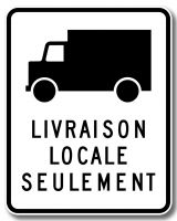Livraison locale seulement