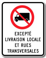 Accès interdit aux camions