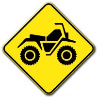 Signal avancé de traverse de VTT